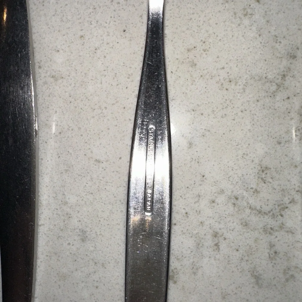 7 MCM Stainless Steel Soup Spoons Assorted Lot Vintage Mid Century Modern Silver